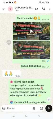 Testimonial Papan Bunga green lake city